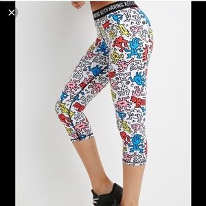 F21 Keith Haring Workout Pants